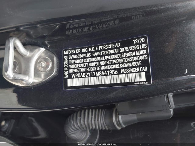 2021 PORSCHE TAYCAN WP0AB2Y17MSA41956 Photo 8