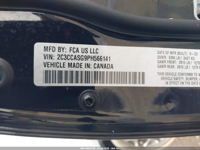 Chrysler 300 Touring L Awd 2023 2C3CCASG9PH566141 Image 9