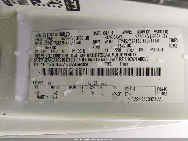 2014 FORD E-350 SUPER DUTY 1FTSS3EL7EDA89489 Photo 8