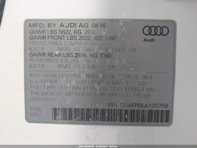 2014 AUDI Q5 WA1DGAFP6EA120758 Photo 8