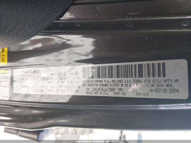 2018 JEEP WRANGLER UNLIMITED 1C4HJXFG5JW173007 Photo 8