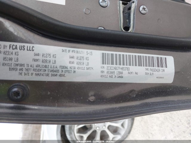 44283888 :رقم المزاد ، 2C3CCABG7FH853783 vin ، 2015 Chrysler 300 300s مزاد بيع