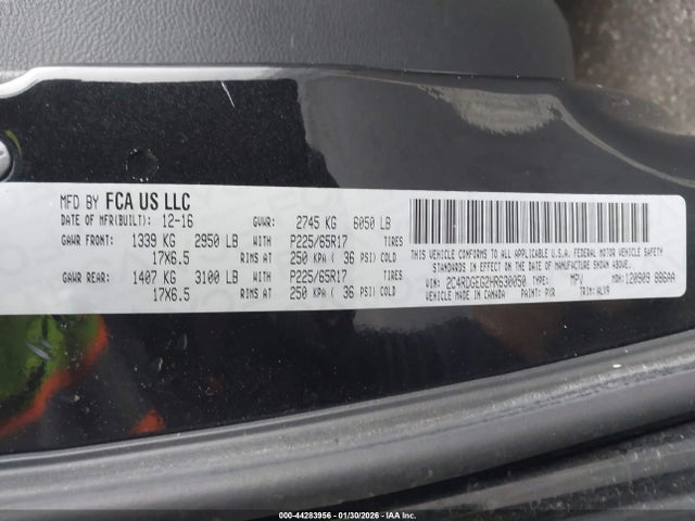 Dodge Grand Caravan Gt 2017 2C4RDGEG2HR630050 Image 9