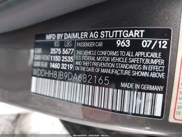 Продажа на аукционе авто 2013 Mercedes-benz E 350 4matic, vin: WDDHH8JB9DA682165, номер лота: 44283976