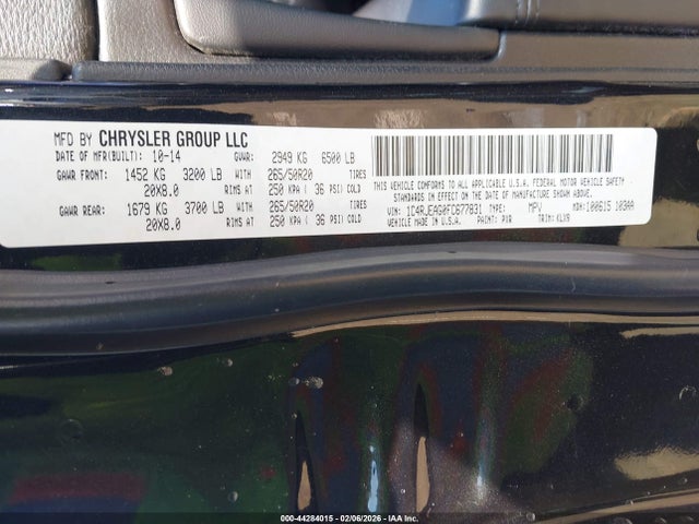 1C4RJEAG0FC677831 Jeep Grand Cherokee Altitude
