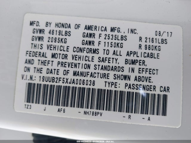 2018 ACURA TLX 19UUB2F5XJA006038 Photo 8