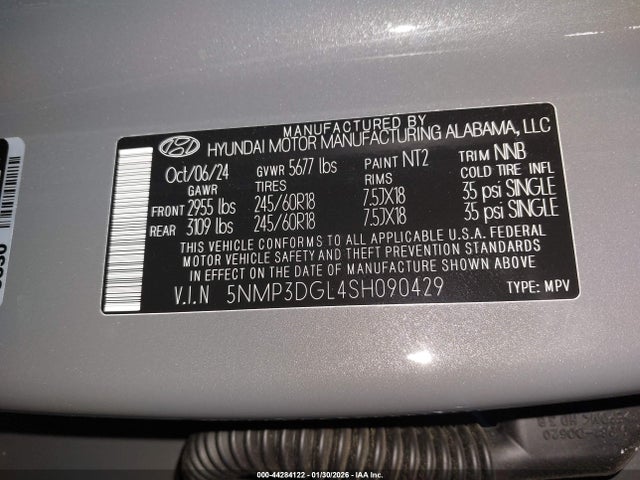 2025 HYUNDAI SANTA FE 5NMP3DGL4SH090429 Photo 8