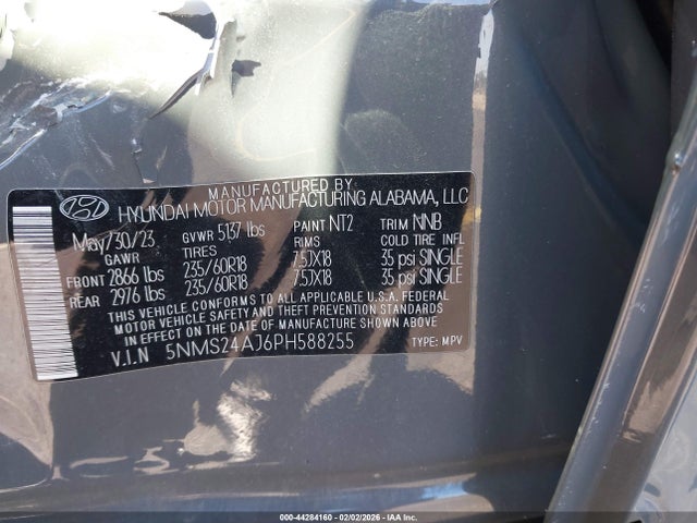 2023 HYUNDAI SANTA FE 5NMS24AJ6PH588255 Photo 8