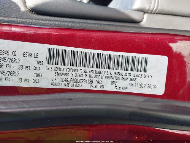 2018 JEEP GRAND CHEROKEE 1C4RJFAG6JC284138 Photo 8