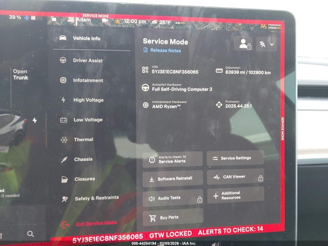 2022 TESLA MODEL 3 5YJ3E1EC8NF356065 Photo 6