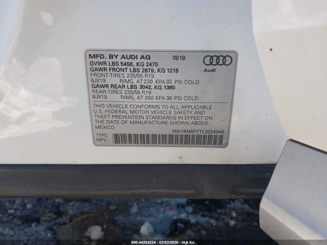 2020 AUDI Q5 WA1BNAFY1L2024940 Photo 8