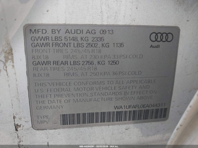 2014 AUDI A4 ALLROAD WA1UFAFL0EA044311 Photo 8