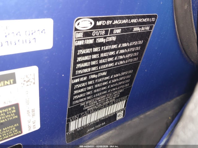 2018 LAND ROVER RANGE ROVER SPORT SALWZ2SE6JA189388 Photo 8