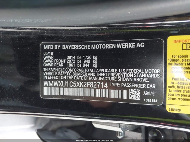 2019 MINI HARDTOP WMWXU1C5XK2F82714 Photo 8