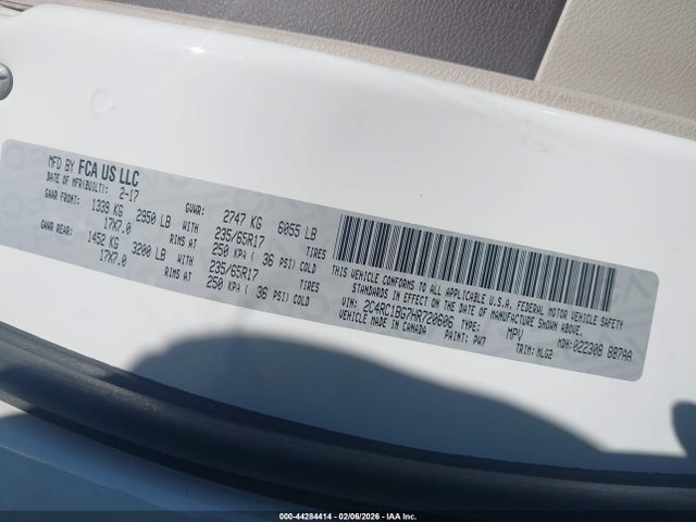 2017 CHRYSLER PACIFICA 2C4RC1BG7HR720606 Photo 8