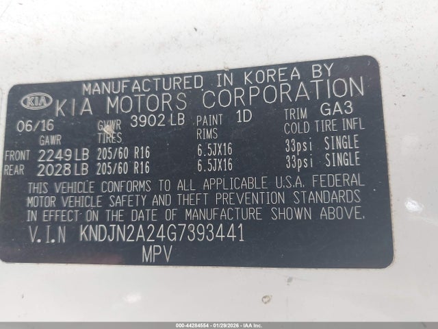 KNDJN2A24G7393441 KIA Soul