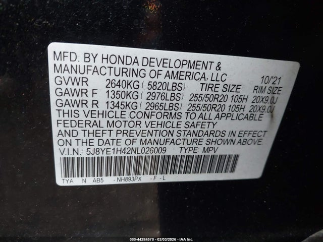 2022 ACURA MDX 5J8YE1H42NL026009 Photo 8