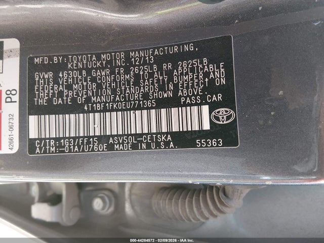 4T1BF1FK0EU771365 Toyota Camry Se Sport