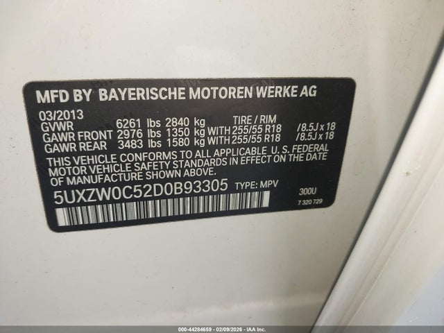 2013 BMW X5 5UXZW0C52D0B93305 Photo 8