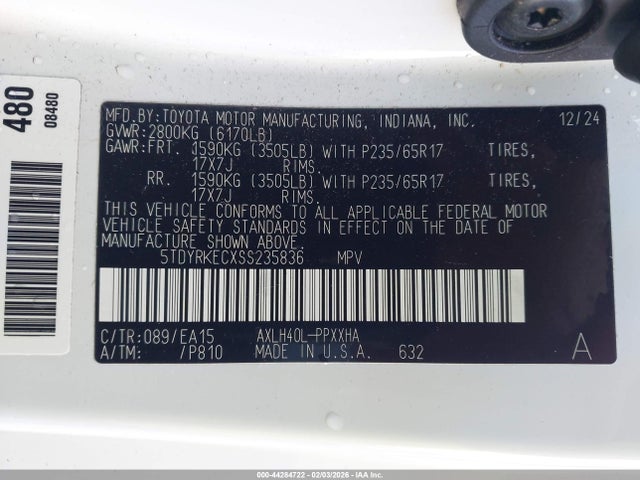 Toyota SIENNA XLE 2025 5TDYRKECXSS235836 Image 21