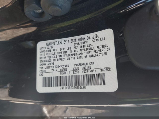 2014 INFINITI Q60 JN1CV6FE3EM902486 Photo 8