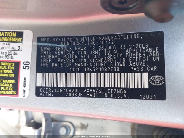 Toyota CAMRY LE 2023 4T1C11BK5PU082739 Image 9