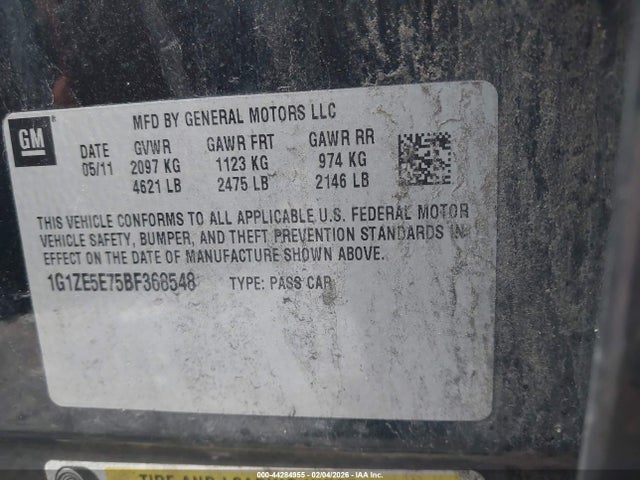 2011 CHEVROLET MALIBU 1G1ZE5E75BF368548 Photo 8