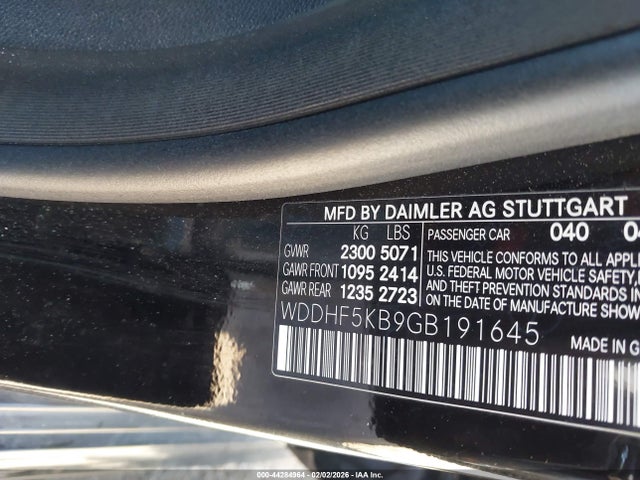 2016 Mercedes-benz E 350 მანქანა იყიდება აუქციონზე, vin: WDDHF5KB9GB191645, აუქციონის ნომერი: 44284964