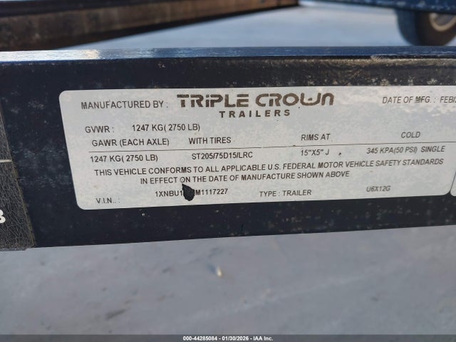 2021 OTHER OTHER 1XNBU1218M1117227 Photo 8