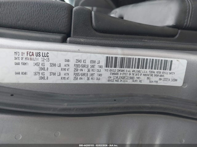 1C4RJEAG8FC219003 Jeep Grand Cherokee Laredo