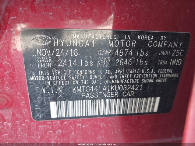 2019 GENESIS G70 KMTG44LA1KU032421 Photo 8