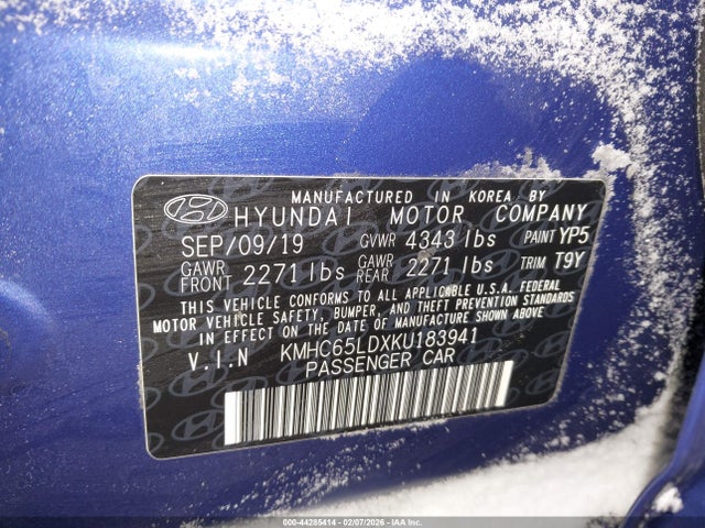 2019 HYUNDAI IONIQ PLUG-IN HYBRID KMHC65LDXKU183941 Photo 8