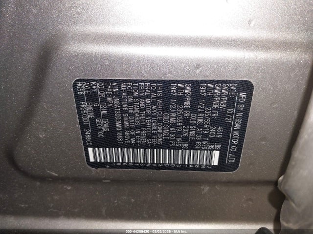 2021 NISSAN ROGUE JN8AT3DD3MW318681 Photo 8