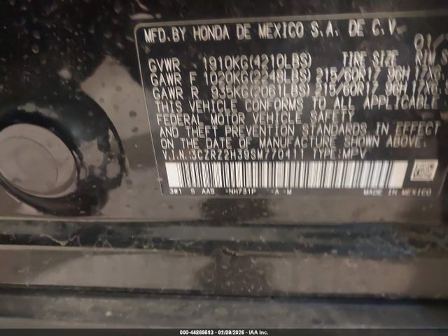 2025 HONDA HR-V 3CZRZ2H39SM770411 Photo 8