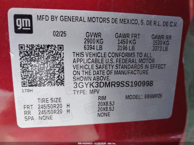 2025 CADILLAC OPTIQ 3GYK3DMR9SS190998 Photo 8