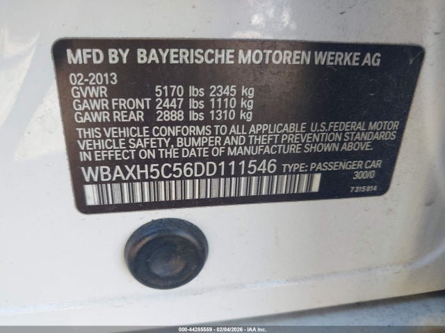 2013 BMW 528I WBAXH5C56DD111546 Photo 8