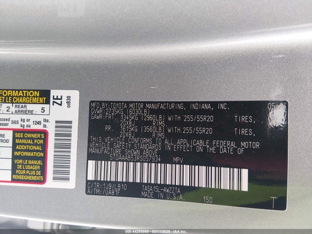 Toyota Grand Highlander Platinum 2024 5TDAAAB53RS057934 Image 9