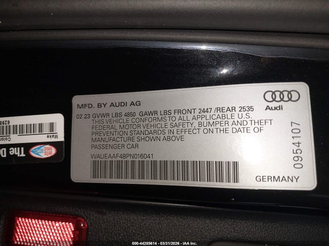 2023 AUDI A4 WAUEAAF48PN016041 Photo 8