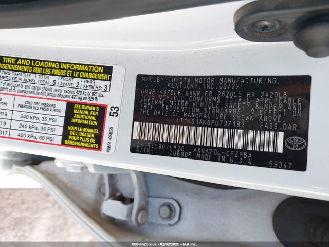 Продаж на аукціоні авто 2023 Toyota Camry Xse, vin: 4T1K61AK6PU737182, номер лоту: 44285637