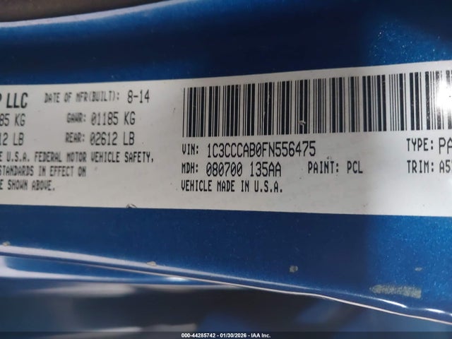 2015 CHRYSLER 200 1C3CCCAB0FN556475 Photo 8