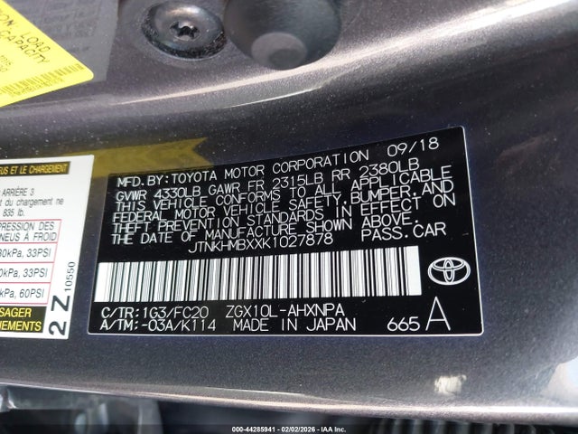 2019 TOYOTA C-HR JTNKHMBXXK1027878 Photo 8