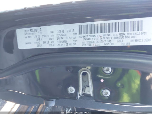 Продаж на аукціоні авто 2018 Ram 1500 Express  4x4 5'7 Box, vin: 1C6RR7KT3JS117047, номер лоту: 44286019