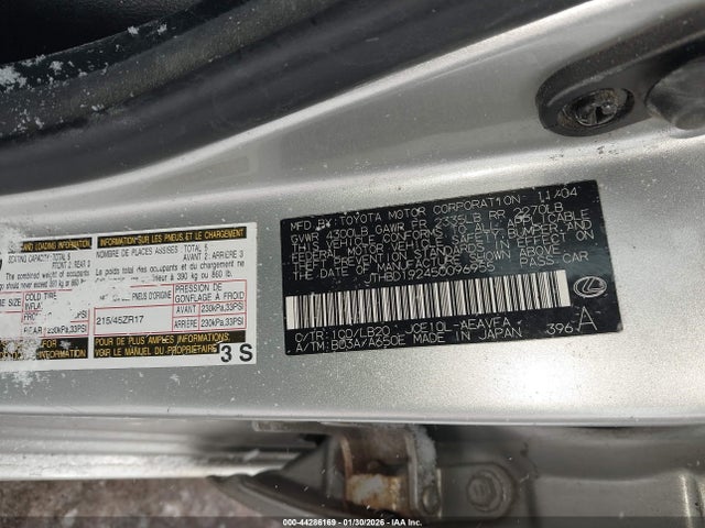 2005 LEXUS IS 300 JTHBD192450096955 Photo 8