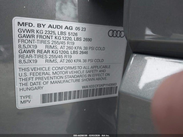 2023 AUDI Q3 WA1EECF3XP1143563 Photo 8
