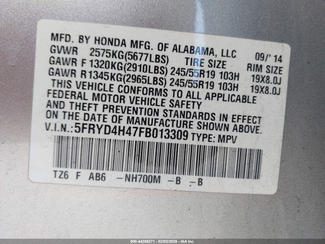 2015 ACURA MDX 5FRYD4H47FB013309 Photo 8