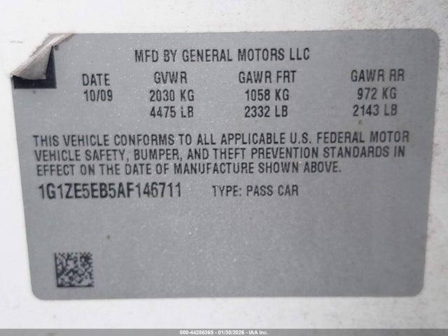 2010 CHEVROLET MALIBU 1G1ZE5EB5AF146711 Photo 8