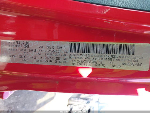 2019 JEEP WRANGLER UNLIMITED 1C4HJXDGXKW527866 Photo 8