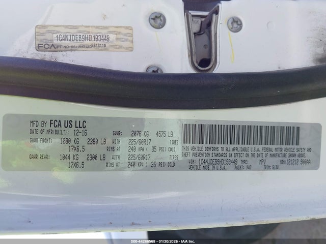 2017 JEEP COMPASS 1C4NJDEB9HD193449 Photo 8