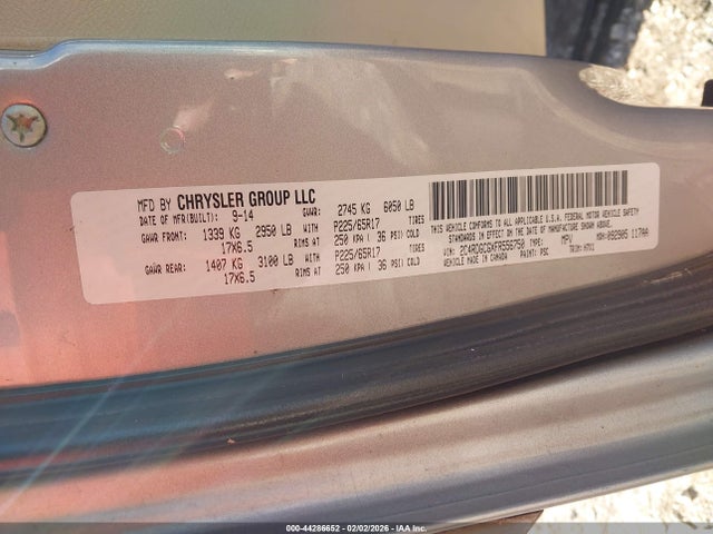 Dodge Grand Caravan Sxt 2015 2C4RDGCGXFR556750 Image 9