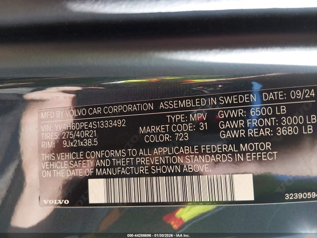 2025 VOLVO XC90 PLUG-IN HYBRID YV4H60PE4S1333492 Photo 8